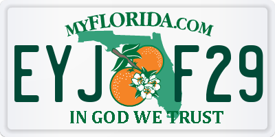 FL license plate EYJF29
