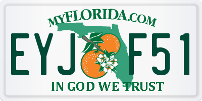 FL license plate EYJF51