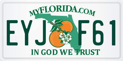 FL license plate EYJF61