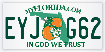 FL license plate EYJG62