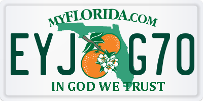 FL license plate EYJG70