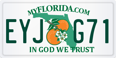 FL license plate EYJG71