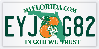 FL license plate EYJG82