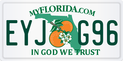 FL license plate EYJG96