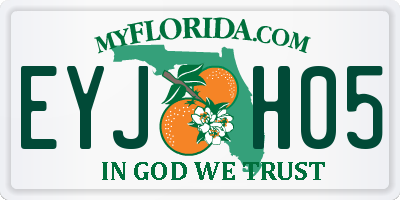FL license plate EYJH05