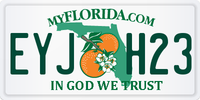 FL license plate EYJH23