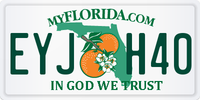 FL license plate EYJH40