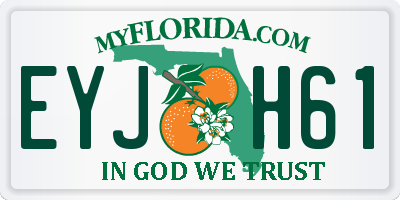 FL license plate EYJH61