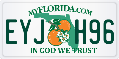 FL license plate EYJH96