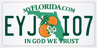 FL license plate EYJI07