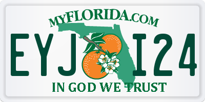 FL license plate EYJI24