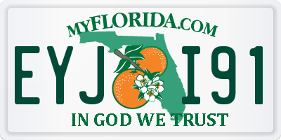 FL license plate EYJI91