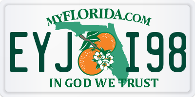 FL license plate EYJI98