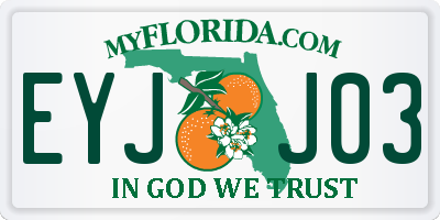 FL license plate EYJJ03