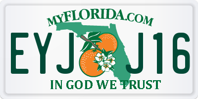 FL license plate EYJJ16
