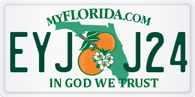 FL license plate EYJJ24
