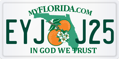 FL license plate EYJJ25