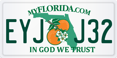 FL license plate EYJJ32