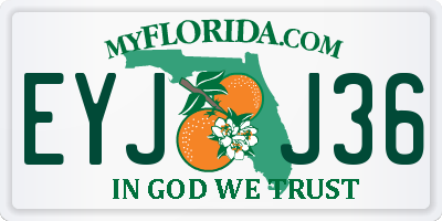 FL license plate EYJJ36