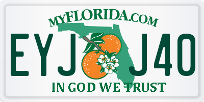 FL license plate EYJJ40
