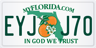 FL license plate EYJJ70