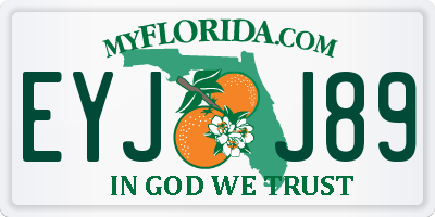 FL license plate EYJJ89