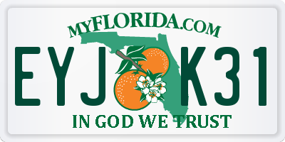FL license plate EYJK31