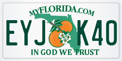 FL license plate EYJK40