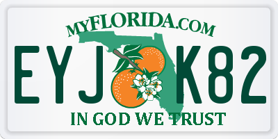FL license plate EYJK82