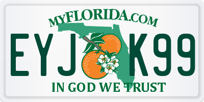 FL license plate EYJK99