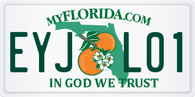 FL license plate EYJL01