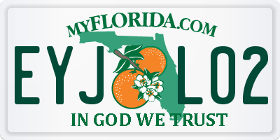 FL license plate EYJL02