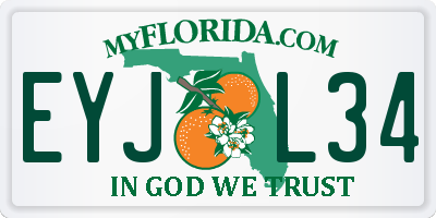 FL license plate EYJL34