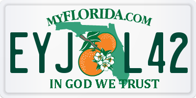 FL license plate EYJL42