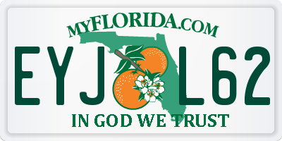FL license plate EYJL62