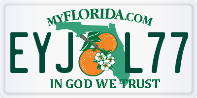 FL license plate EYJL77