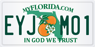 FL license plate EYJM01