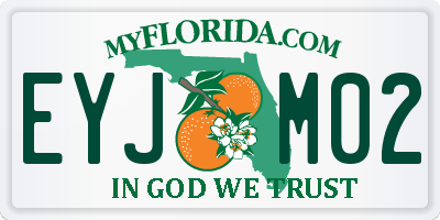 FL license plate EYJM02