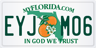 FL license plate EYJM06