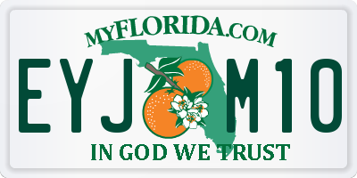FL license plate EYJM10