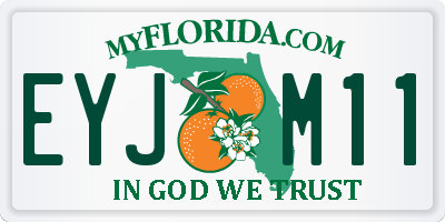 FL license plate EYJM11
