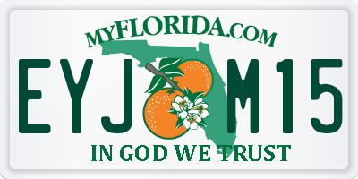 FL license plate EYJM15