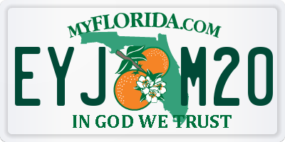 FL license plate EYJM20