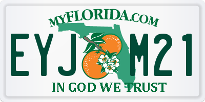 FL license plate EYJM21