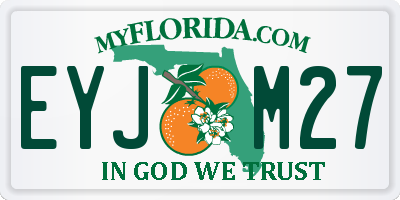 FL license plate EYJM27