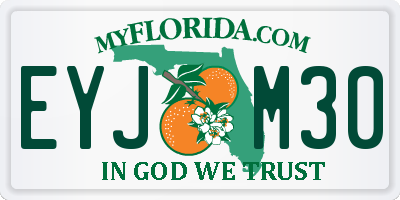 FL license plate EYJM30