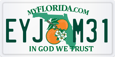 FL license plate EYJM31