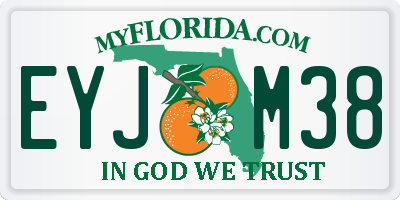 FL license plate EYJM38