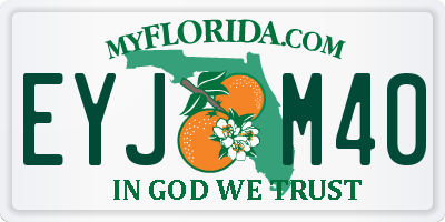 FL license plate EYJM40