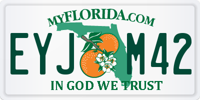 FL license plate EYJM42